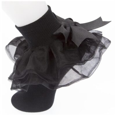 Willow, All Ruffled Up Socks, Black