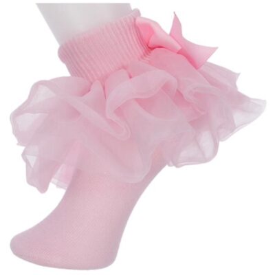 Willow, All Ruffled Up Socks, Pink