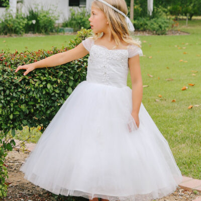 Tulle off the shoulder dress