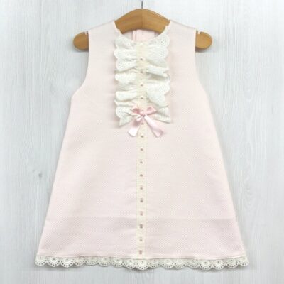 Lor Miral Girls A-Line Dress, Pink