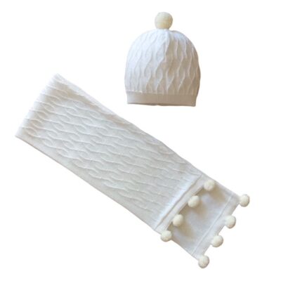 Pretty Originals Hat & Scarf Set, Cream