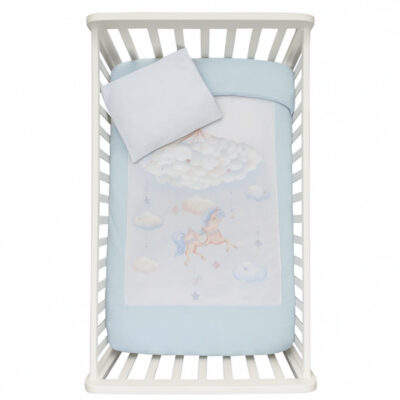 First Baby Unicorn Bed Set, Blue