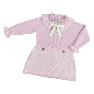 Rahigo Pink & Cream Girls Dress
