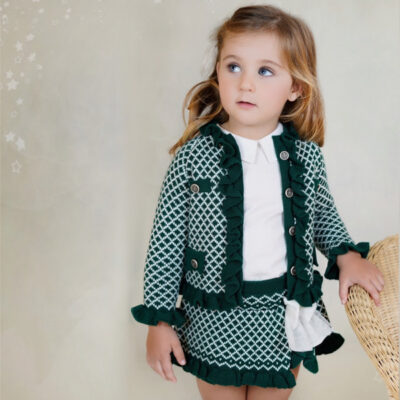 Rahigo Preorder 3 Piece Baby Skirt Set, Green Tulle