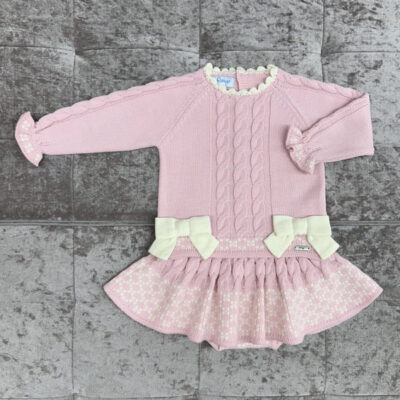 Rahigo Pink & Cream 2 Piece Baby Skirt Set