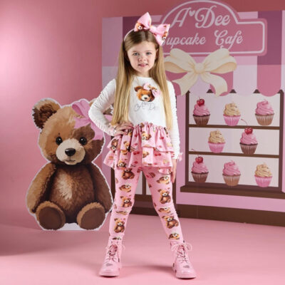 A-Dee Preorder Bear Print Legging Set