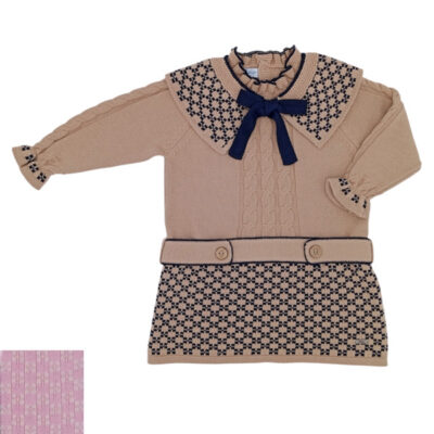 Rahigo Preorder Pink & Cream Girls Dress