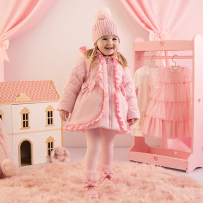 Little-A Embroidered Heart Coat