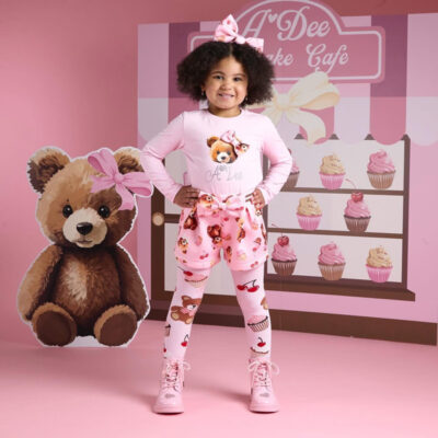A-Dee Bear Print Short Set