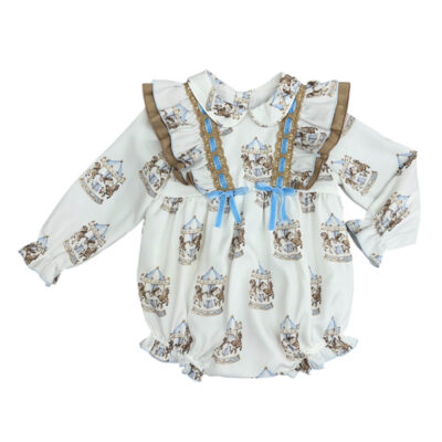 Babine Carousel Blue Romper