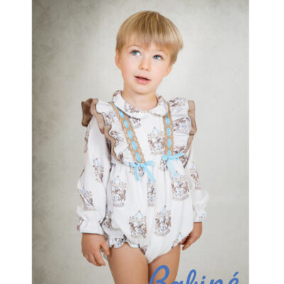 Babine Preorder Carousel Blue Romper