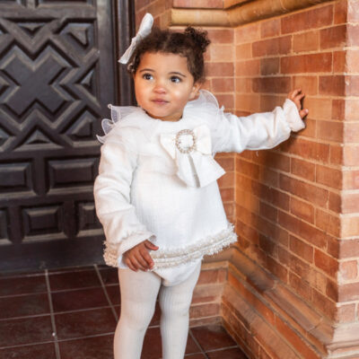 Naxos Preorder Cream Tweed Dress Set