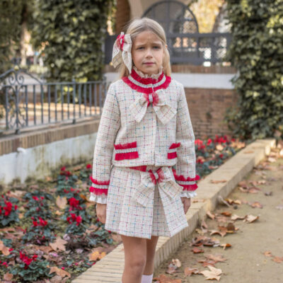 Naxos Preorder Red Tulle 3 Pce Skirt Set