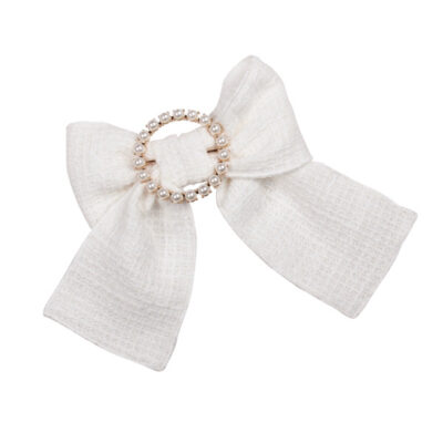 Naxos Preorder Cream Tweed Hair Bow