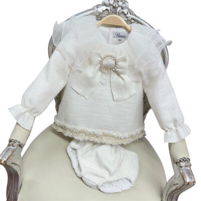 Naxos Cream Tweed Dress Set