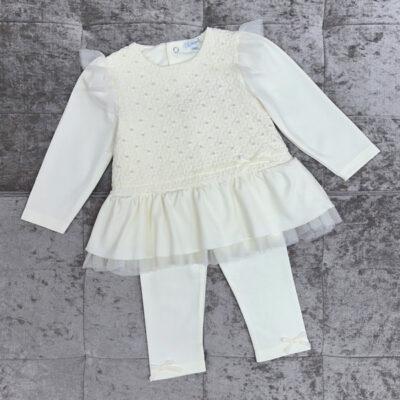 Mintini Ivory Pearl Tunic Set