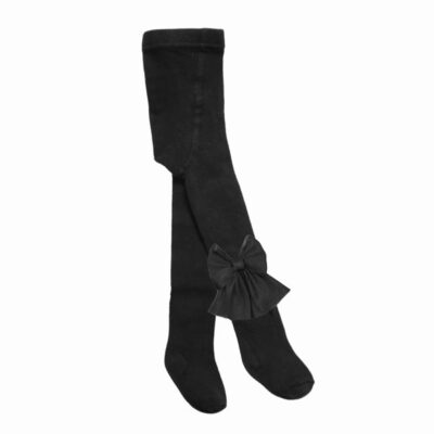 Meia Pata Tulle Bow Tights, Black
