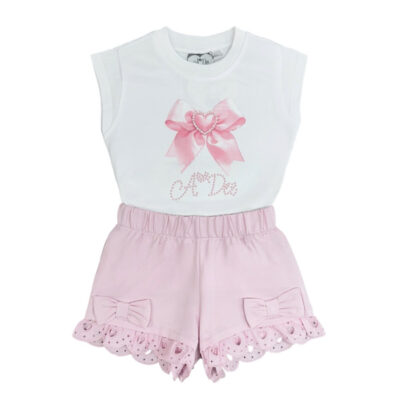 Girls a-dee t-shirt and shorts
