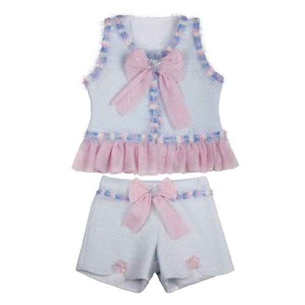 Naxos Preorder Blue & Pink Tulle Short Set