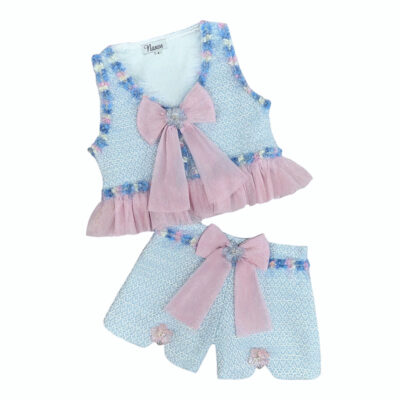 Naxos Blue & Pink Tulle Short Set