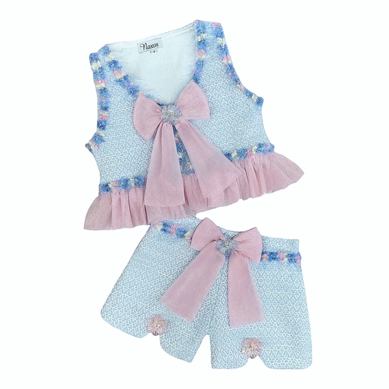 Naxos Blue & Pink Tulle Short Set