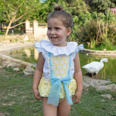Naxos Preorder Lemon & Blue Romper Set