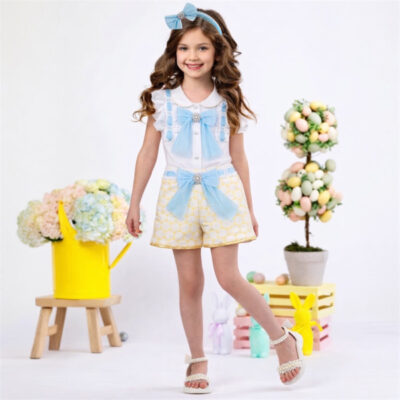 Naxos Preorder Lemon & Blue Short Set