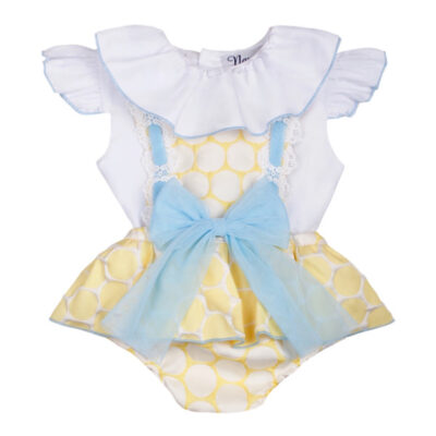 Naxos Lemon & Blue Romper Set