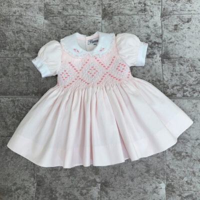 Naxos Pink Smocked Dress