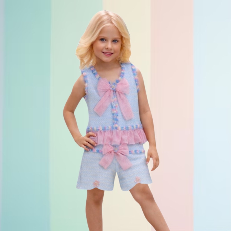 Naxos Blue & Pink Tulle Short Set - Image 2