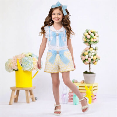 Naxos Preorder Lemon & Blue Short Set