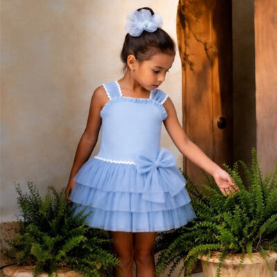 Basmarti Blue Tulle Dress