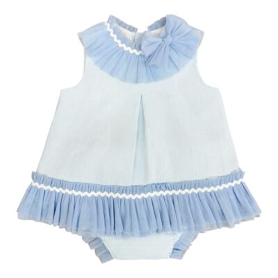 Basmarti Blue Tulle Dress Set