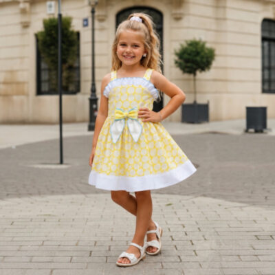 Naxos Lemon & Blue Sun Dress