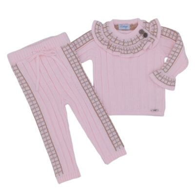 Rahigo 2 Piece Tracksuit, Pink Check