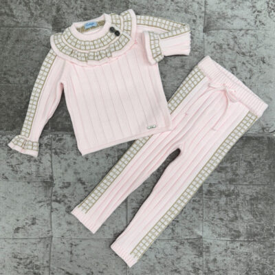 Rahigo 2 Piece Tracksuit, Pink Check