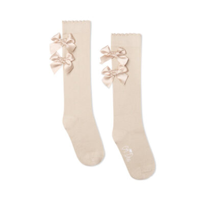 A-Dee Preorder Ariel Beige Knee Socks