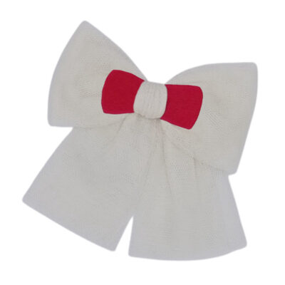 Rahigo Preorder Cream & Red Tulle Bow