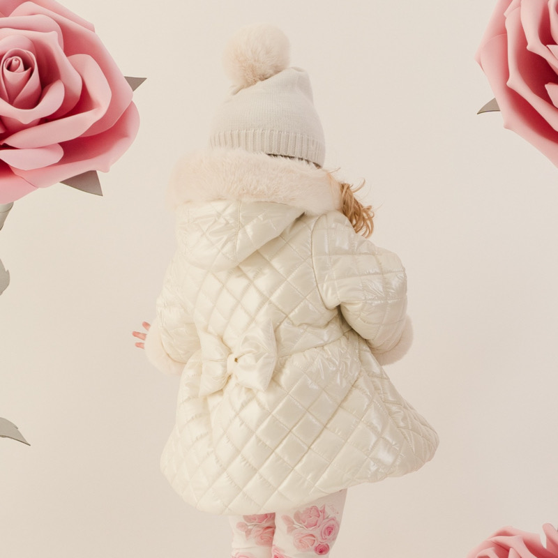 Little-A Preorder White Dolly Coat - Image 2