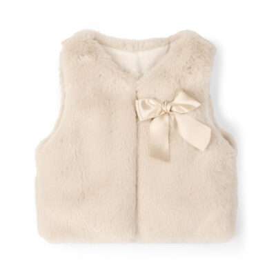 Little-A Preorder Dani Beige Fur Gilet