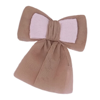 Rahigo Preorder Camel & Pink Tulle Bow