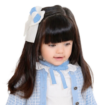 Rahigo Preorder Cream & Blue Tulle Bow