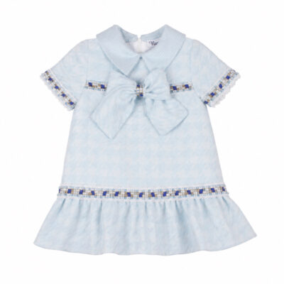 Naxos Preorder Blue Dogtooth Dress