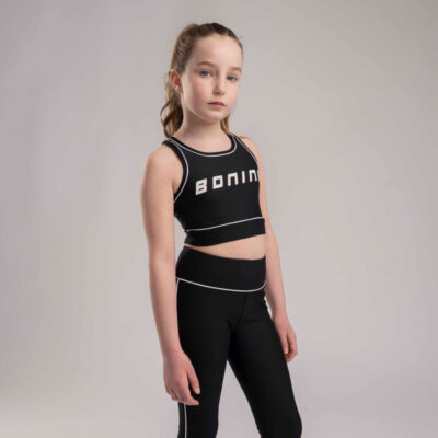 Bonini Preorder Revive Sports Crop Top, Black & White
