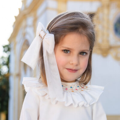 Naxos Preorder Beige Tulle Bow