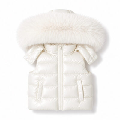Preorder Fur Gilet, Cream