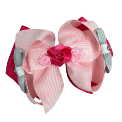 Bow Diva Pink Bloom Clip