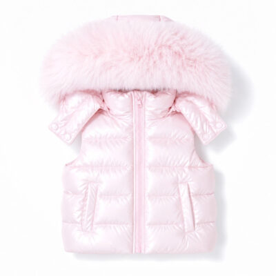Preorder Fur Gilet, Pink