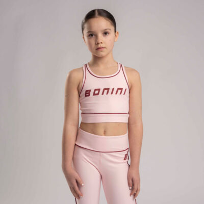 Bonini Preorder Revive Sports Crop Top, Pink & Burgundy