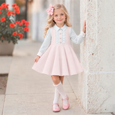 Lor Miral Pink Shirt Dress